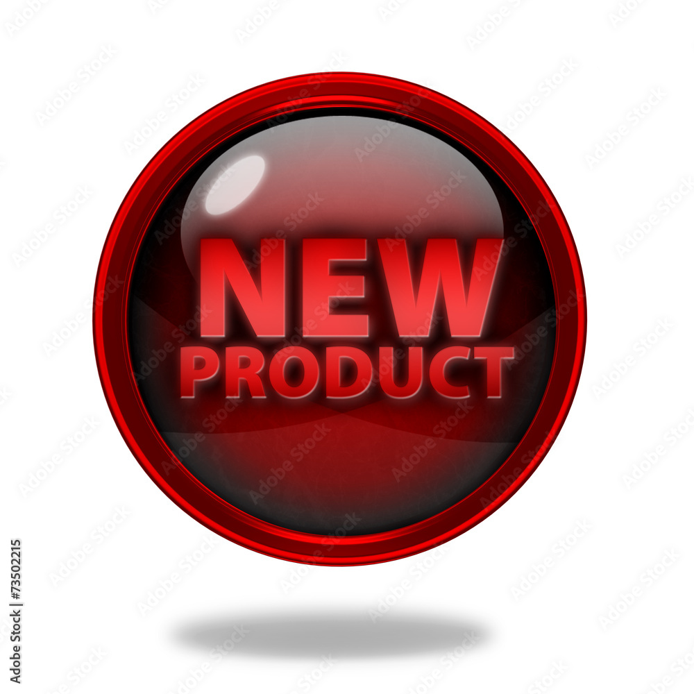 new product circular icon on white background new product circular icon on white background