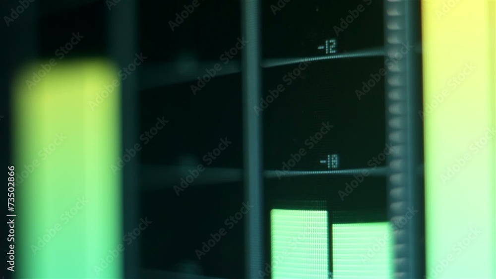 Mixer volume digital level monitor Mixer volume digital level monitor