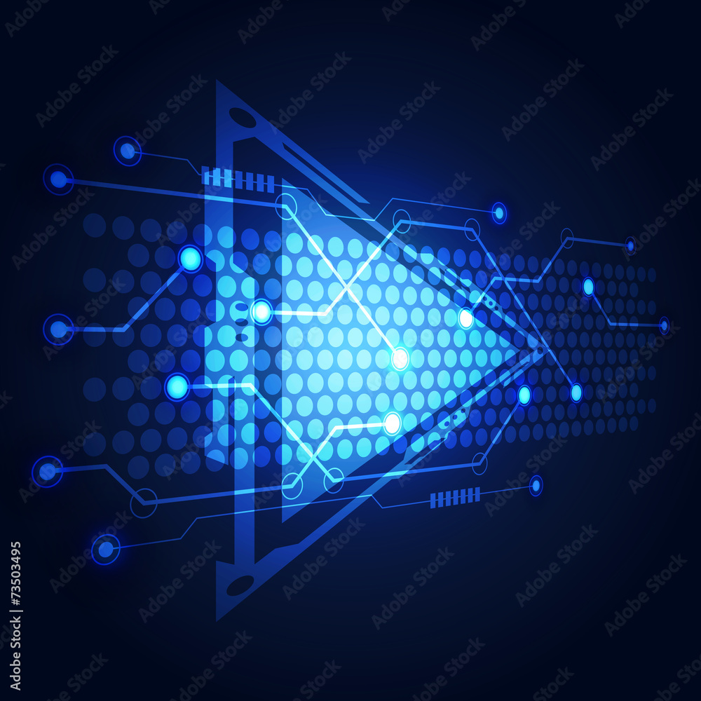 Abstract Technology circuit background vector illustration