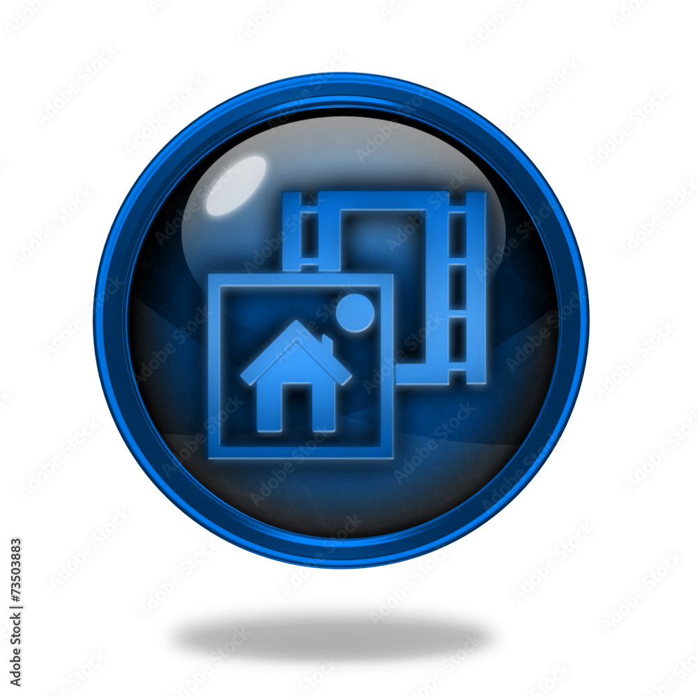 media circular icon on white background media circular icon on white background
