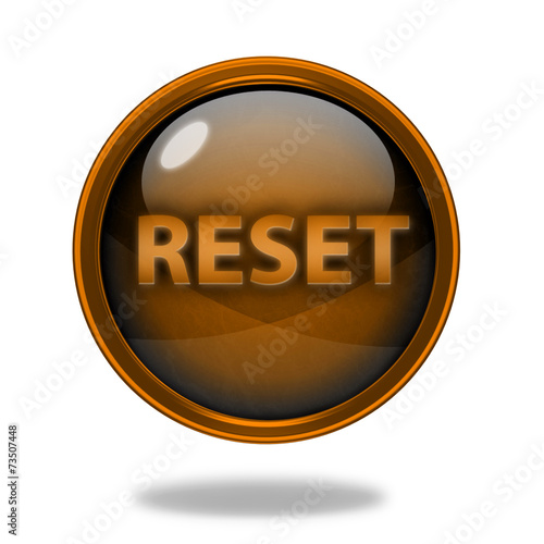 Obraz na płótnie reset circular icon on white background