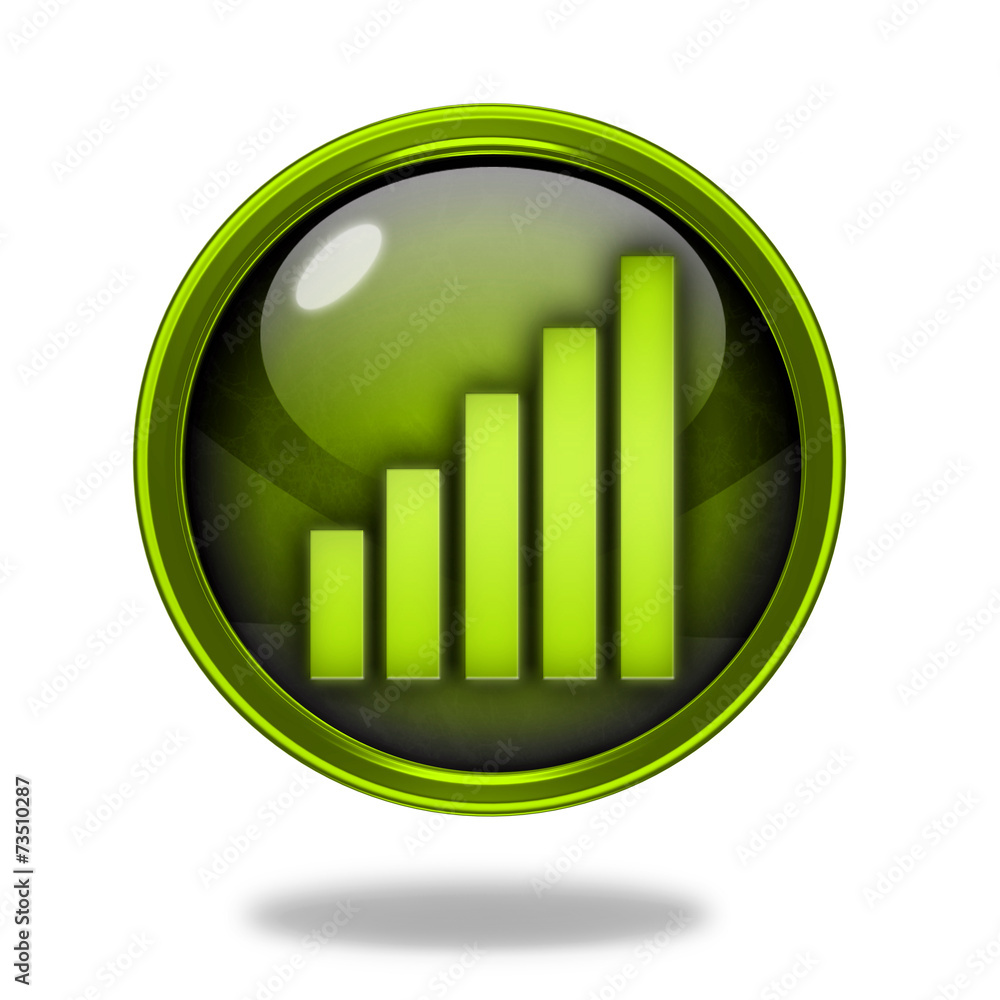 signal circular icon on white background signal circular icon on white background