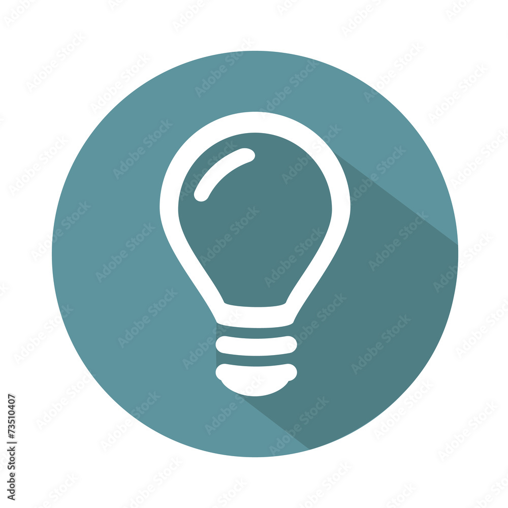 Light bulb vector icon, Flat style Light bulb vector icon, Flat style