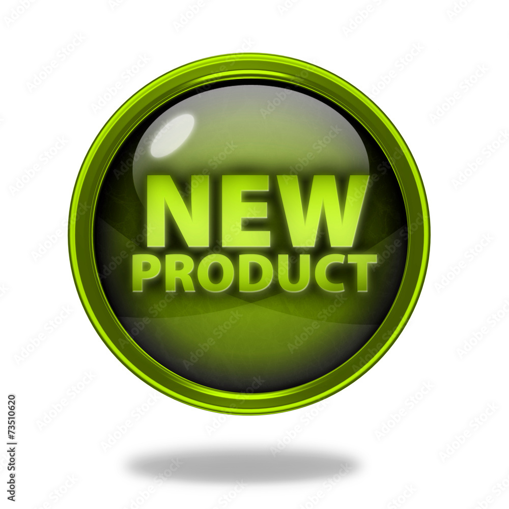 new product circular icon on white background new product circular icon on white background