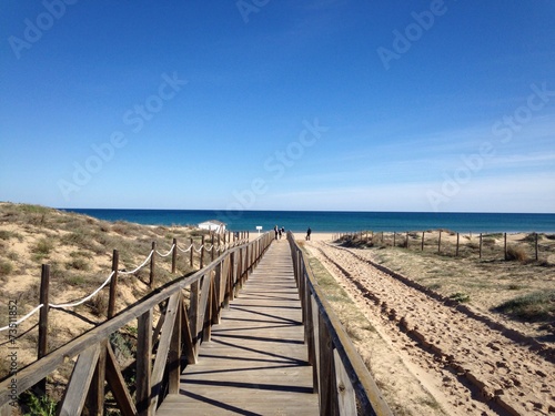 Way leading to beach in spain