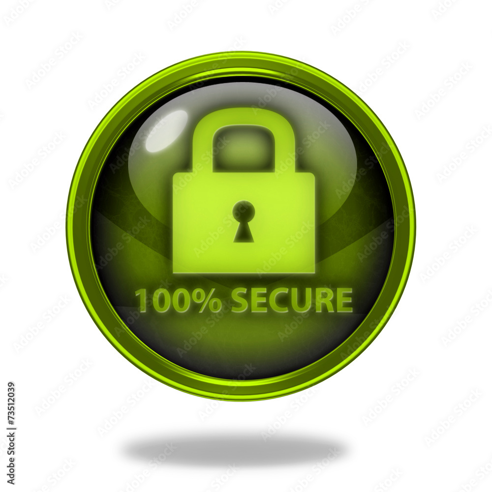 Lock circular icon on white background Lock circular icon on white background