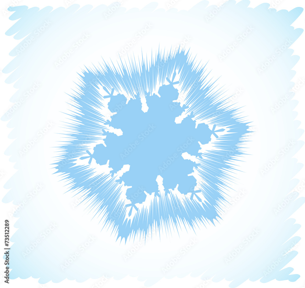 Obraz premium Abstract snowflake