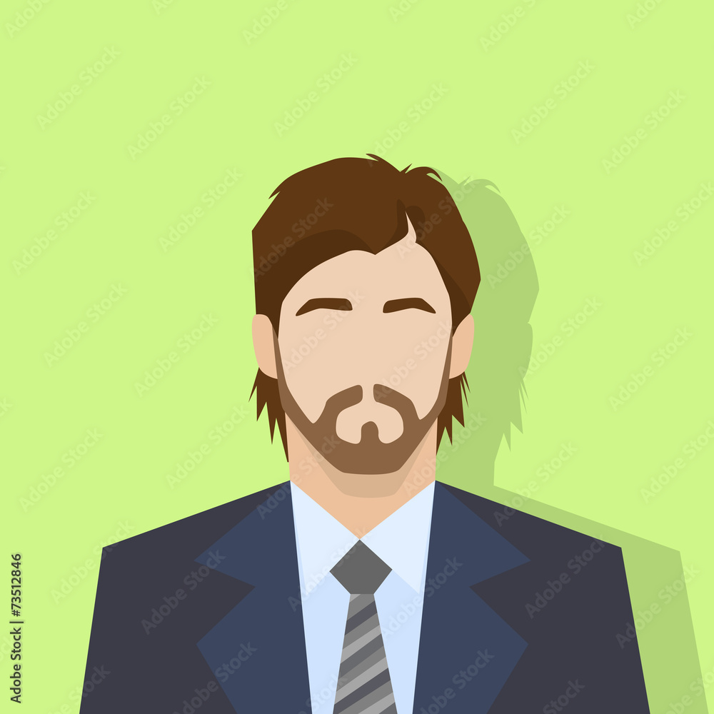 businessman profile icon male portrait flat businessman profile icon male portrait flat