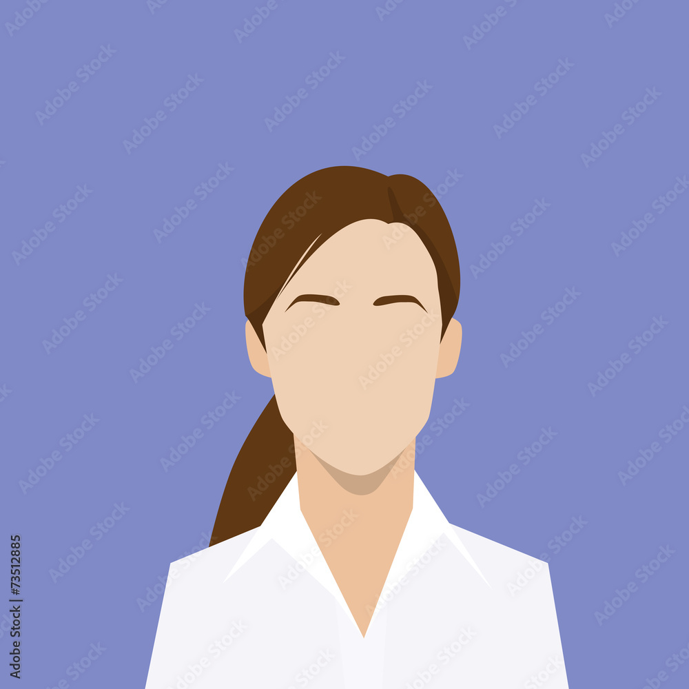 businesswoman profile icon female portrait flat businesswoman profile icon female portrait flat