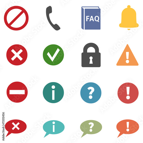 Vector Set of Info Icons