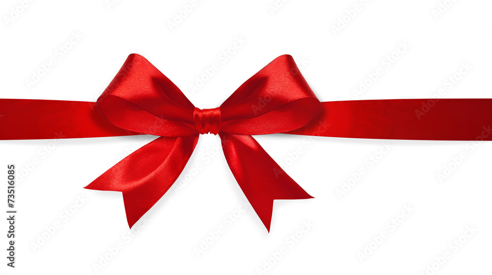 Red satin bow Red satin bow