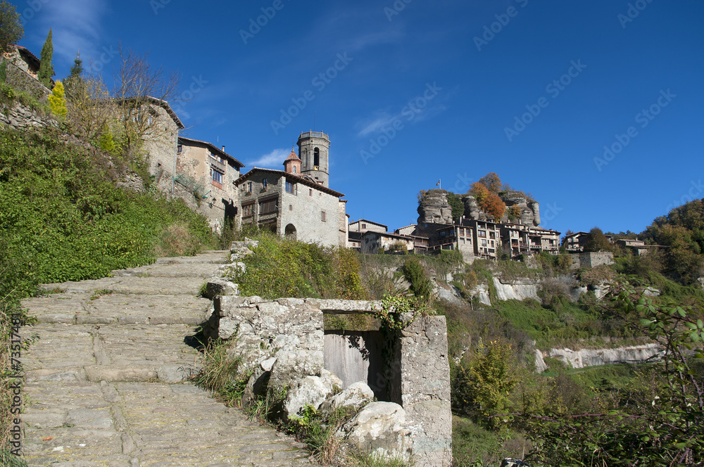 View of Rupit.Catalonia.Spain