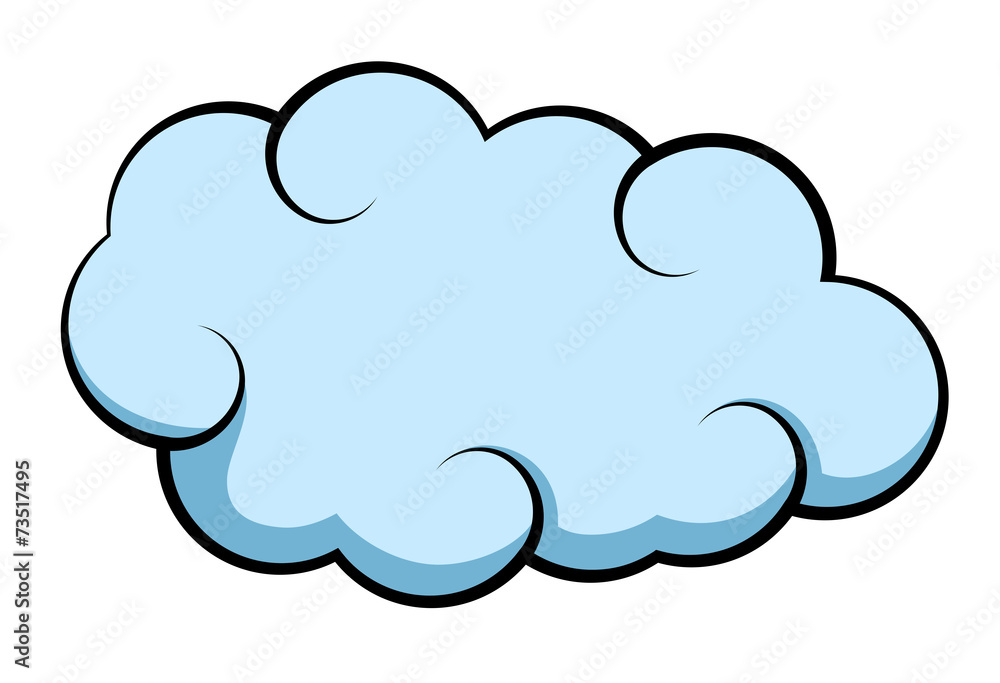 Comic Cloud Vector Comic Cloud Vector
