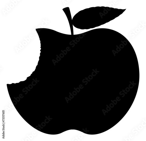 Black Shape Apple
