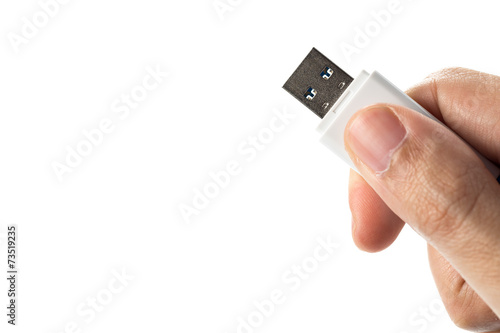 Flash drive in hand