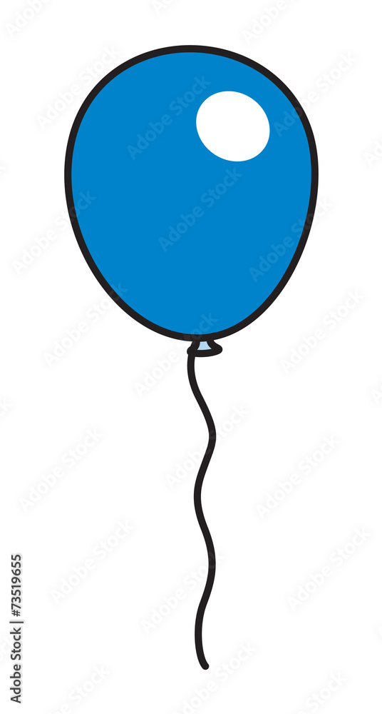 Glossy Blue Balloon