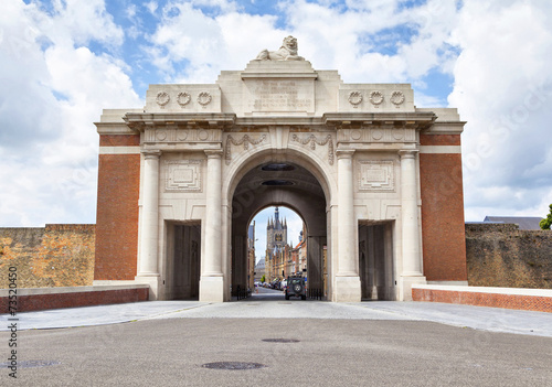 Menin Gate - World War I memorial in Ypres photo