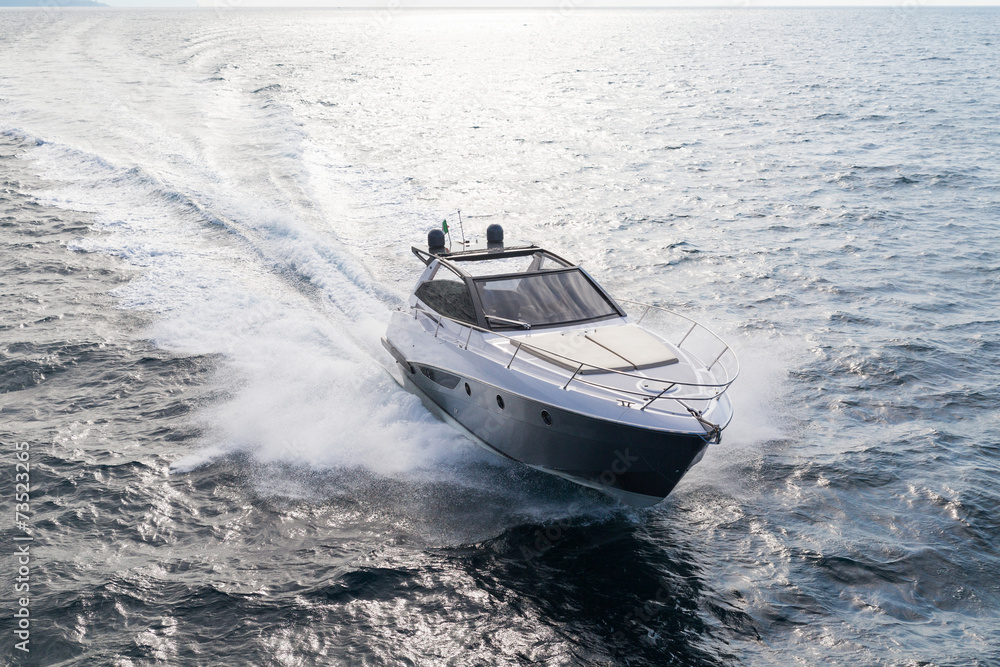 Naklejka premium Motor yacht, rio yacht, fast yacht, italy
