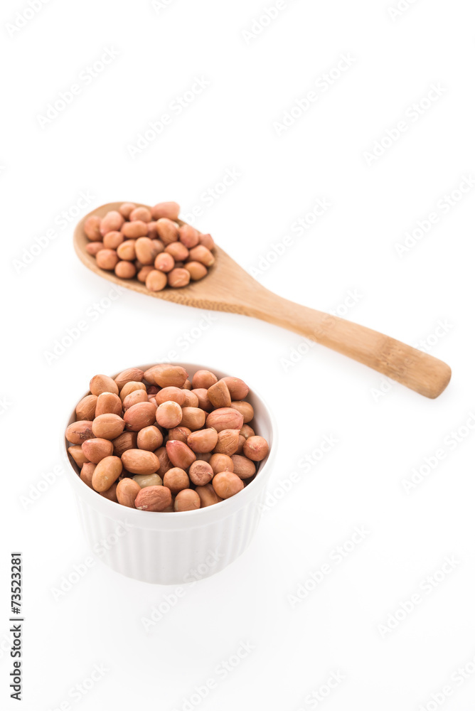 Peanut isolated on white background Peanut isolated on white background