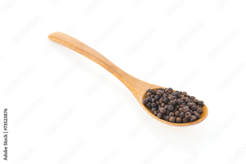 Black pepper isolated on white background Black pepper isolated on white background