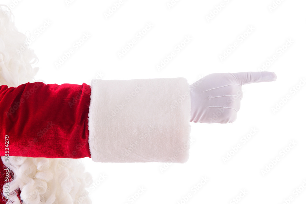 Fototapeta premium Santa's hand shows gesture