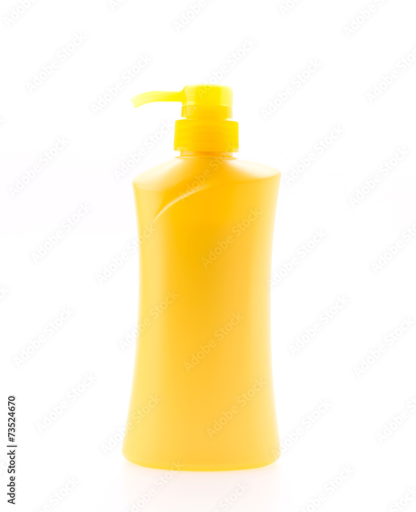 Bottle lotion isolated on white Bottle lotion isolated on white