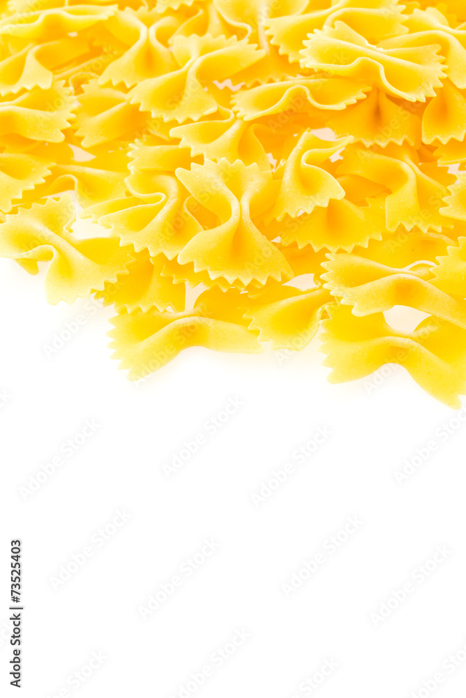 Obraz premium Pasta isolated on white background