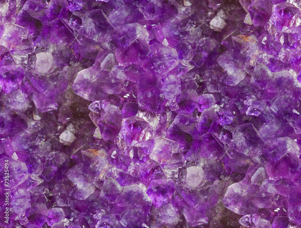 Seamless amethyst crystal background.