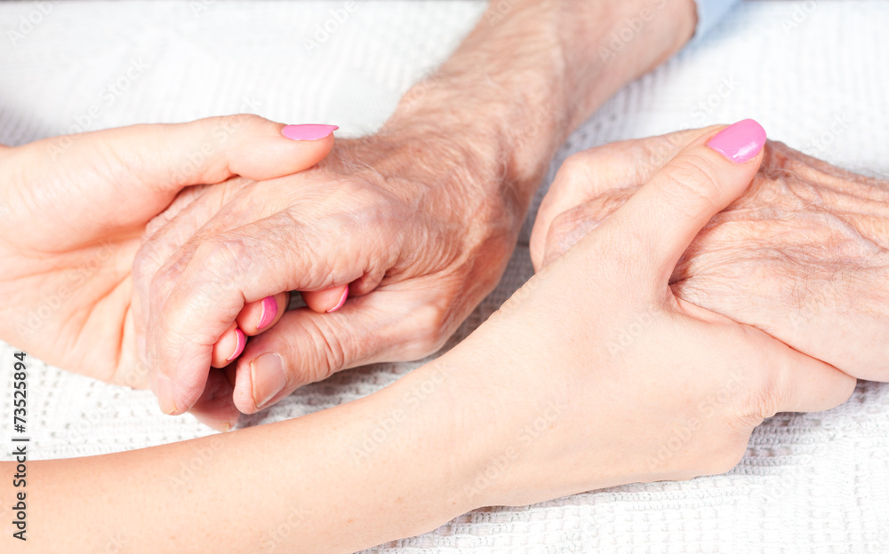 Fototapeta premium care is at home of elderly