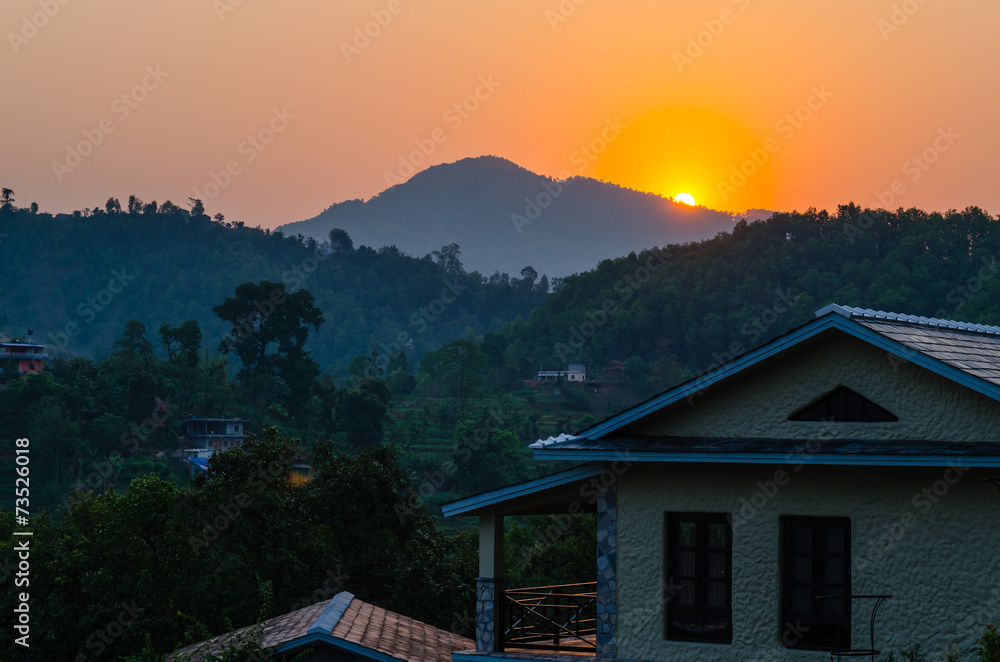 Dawn over Lake Begnas Nepal