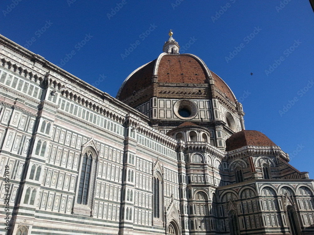 Florenz, Dom - Seitenansicht