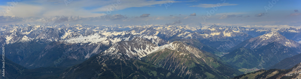 Alpine Alps mountain landscape in Europe