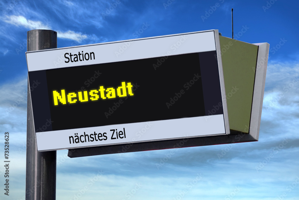 Anzeigetafel 6 - Neustadt