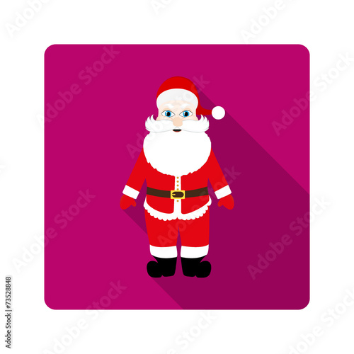 Icon Santa Claus for flat design