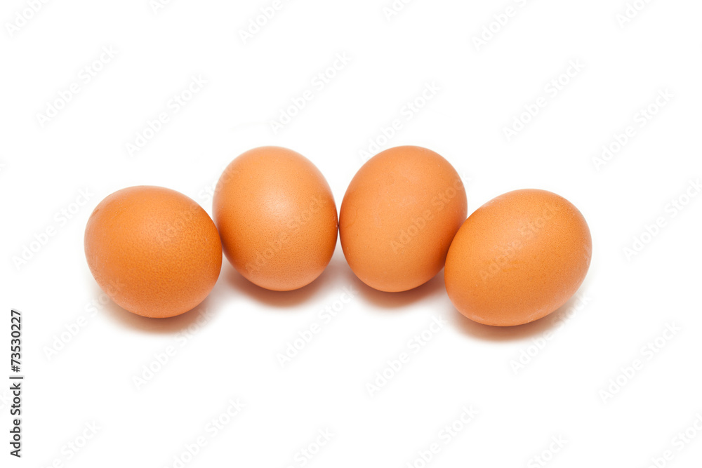 brown chicken eggs isolated on white background brown chicken eggs isolated on white background