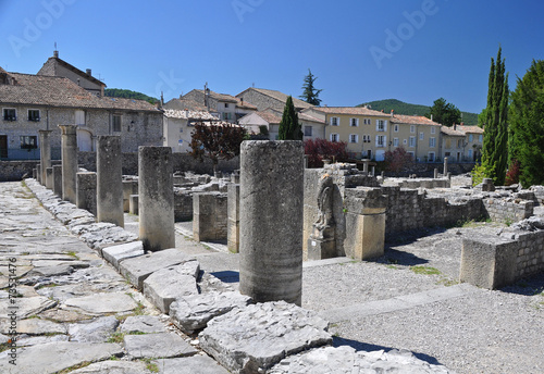 The extensive Roman ruins at Vaison-La-Romaine, Provence, France photo