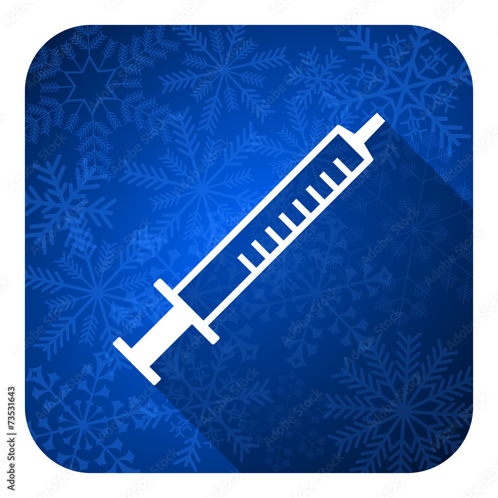 medicine flat icon, christmas button, syringe sign medicine flat icon, christmas button, syringe sign