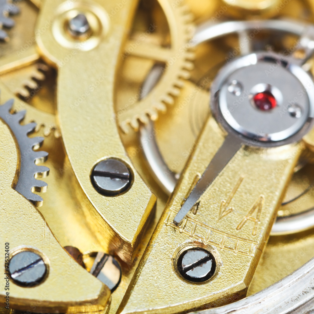 custom made wallpaper toronto digitalbrass mechanical movement of retro clock