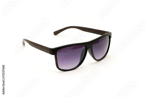 purple sunglasses isolated on a white background