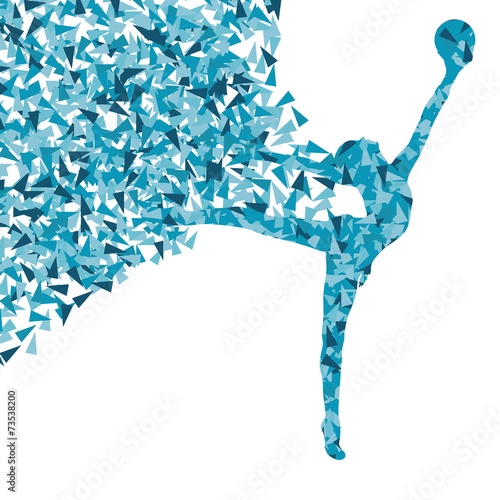 Art gymnastics with balls vector background concept
