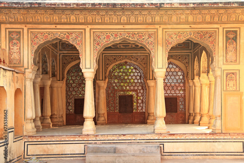 Interior of Hawa Mahal  Wind Palace  in Jaipur  Rajasthan  India
