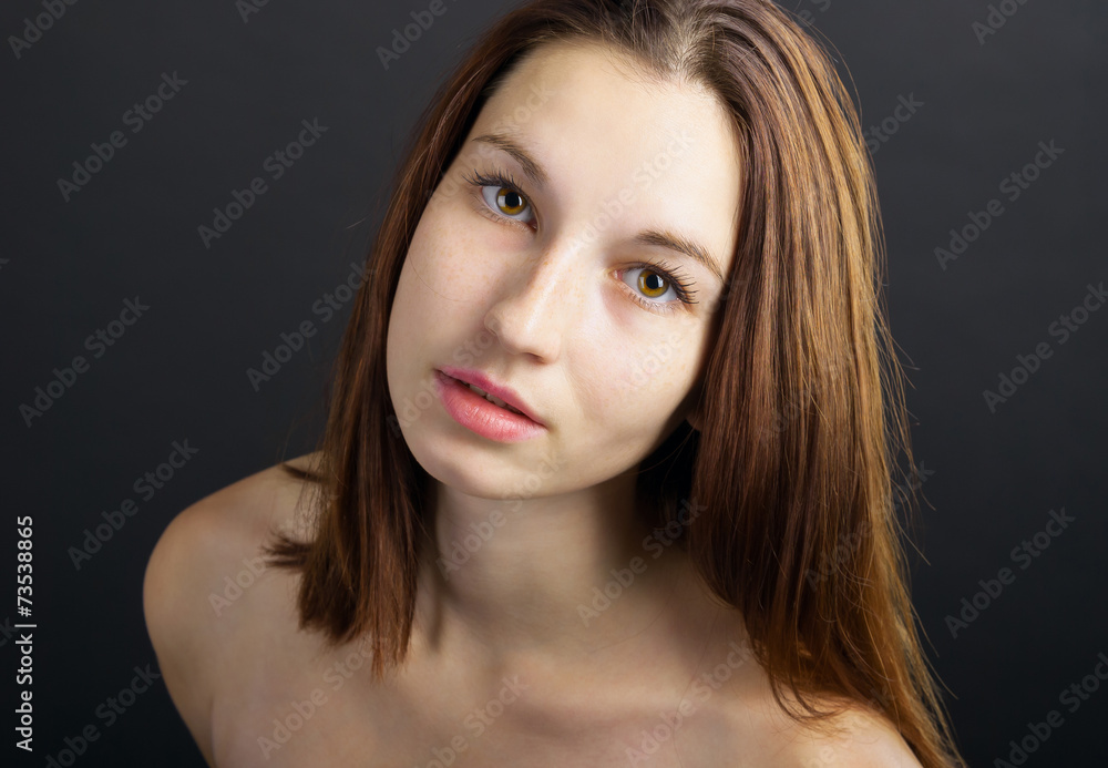 close-up artistic portrait of beautiful girl close-up artistic portrait of beautiful girl