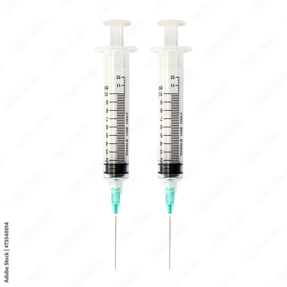syringe isolated on white background syringe isolated on white background
