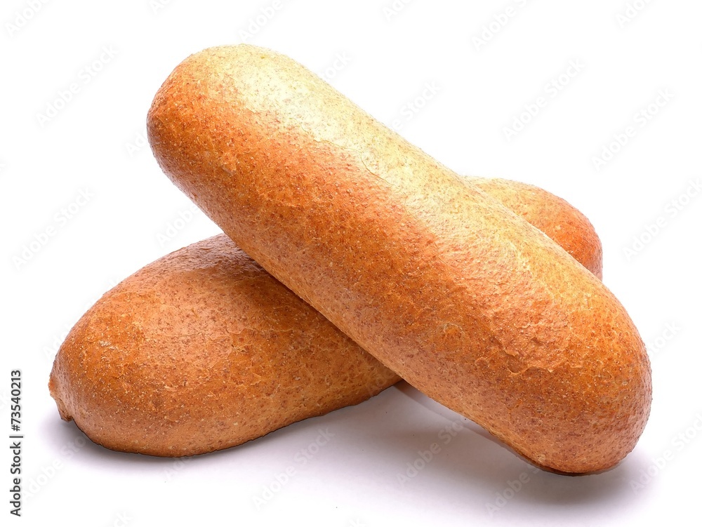 Bread isolated on white background Bread isolated on white background