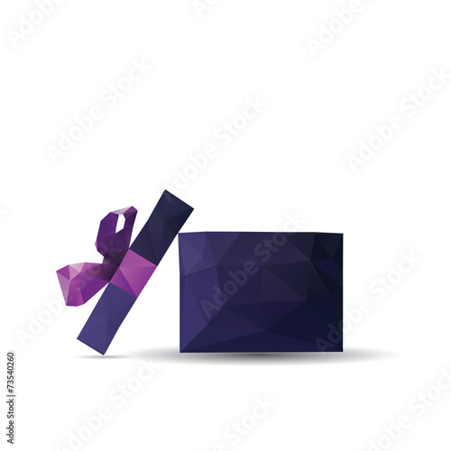 Abstract Creative concept vector icon of gift box for Web and Mo