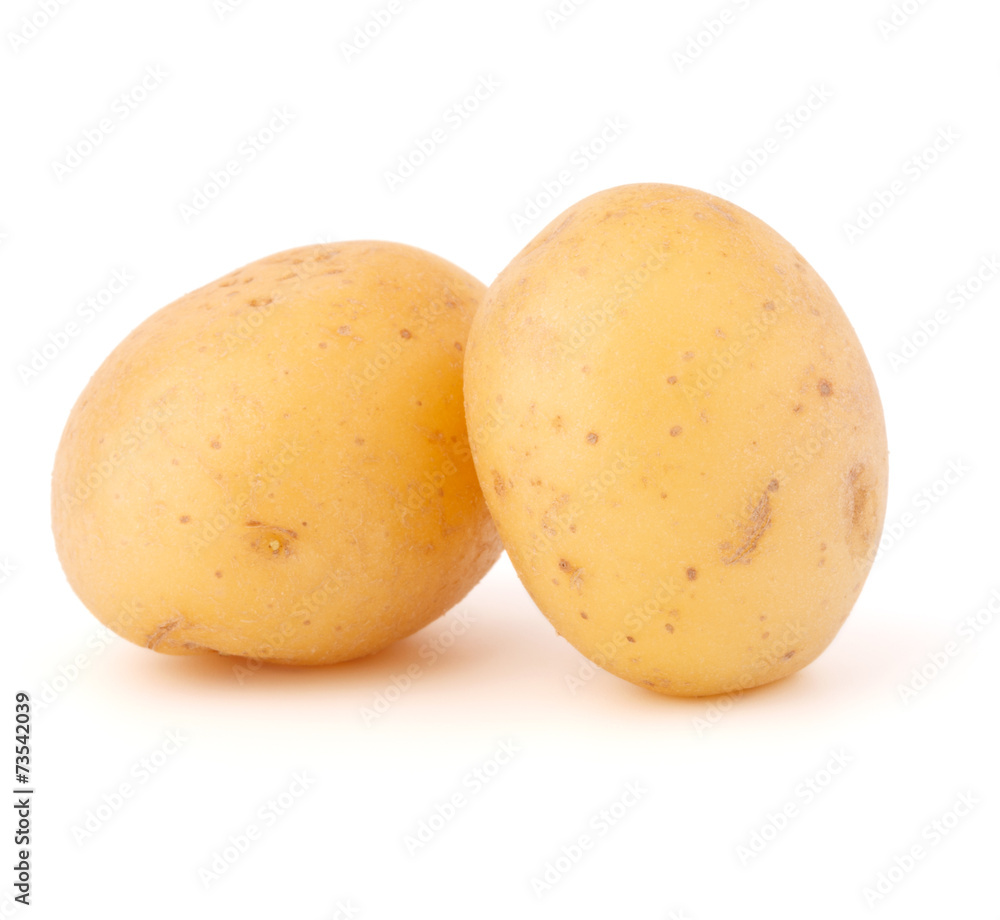 new potato tuber isolated on white background cutout new potato tuber isolated on white background cutout