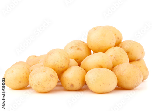new potato tuber isolated on white background cutout