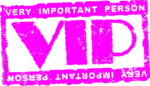 Rubber stamp Vip.