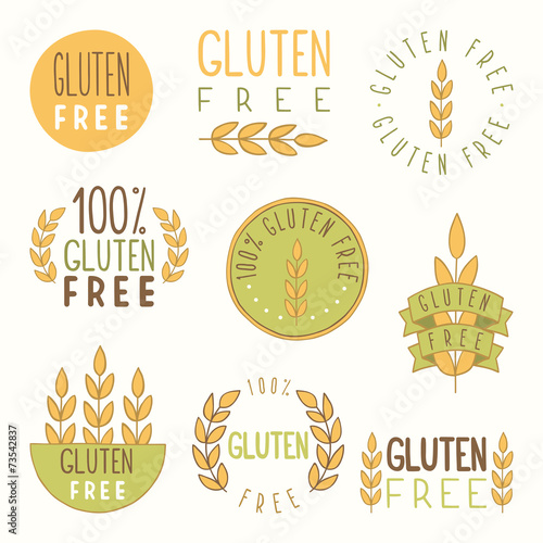 Gluten free labels.
