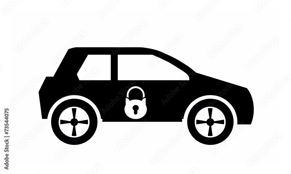 Obraz premium Cadenas sur une voiture